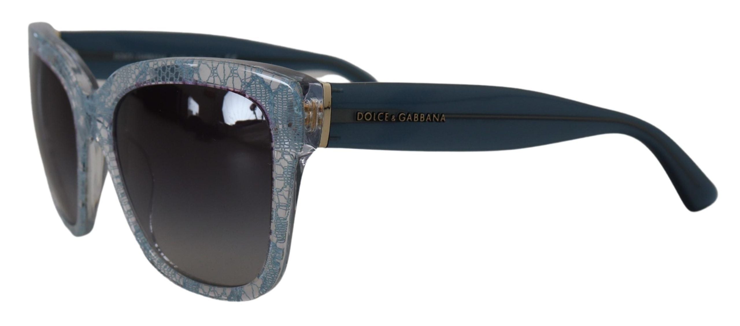 Blue Lace Acetate Rectangle Shades DG4226 Sunglasses