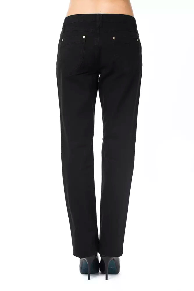 Black Cotton Women Pant