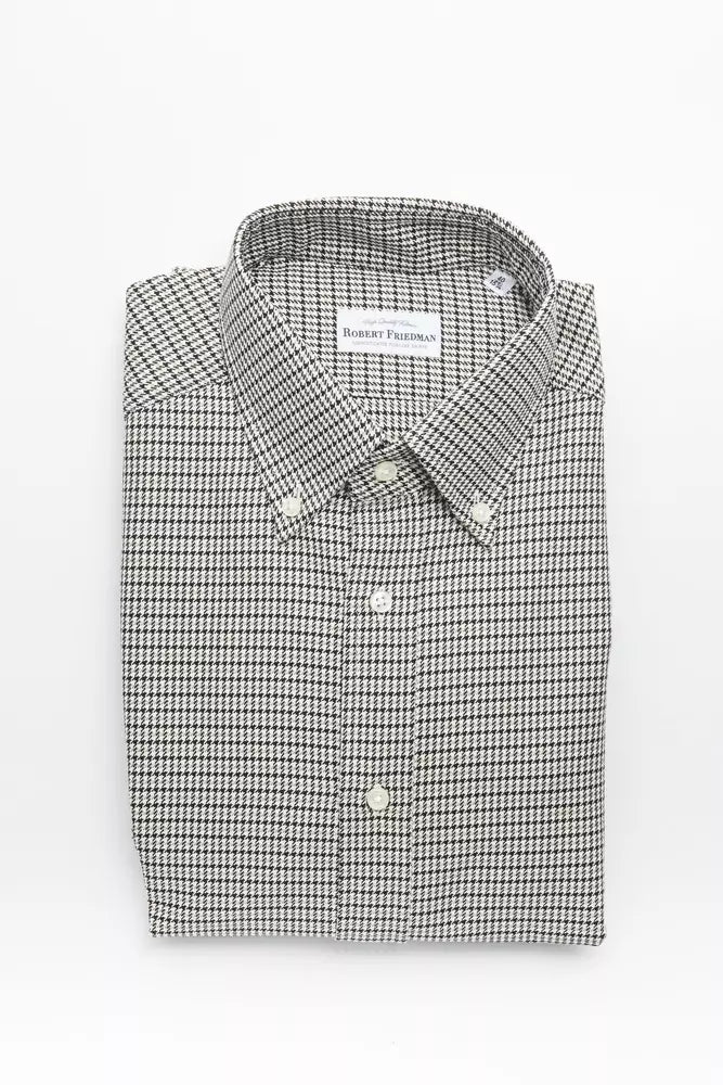 Beige Cotton Men's Shirt