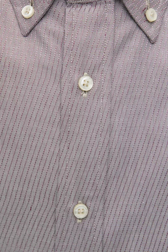 Beige Cotton Men's Shirt