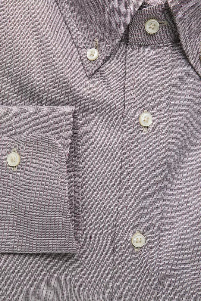 Beige Cotton Men's Shirt