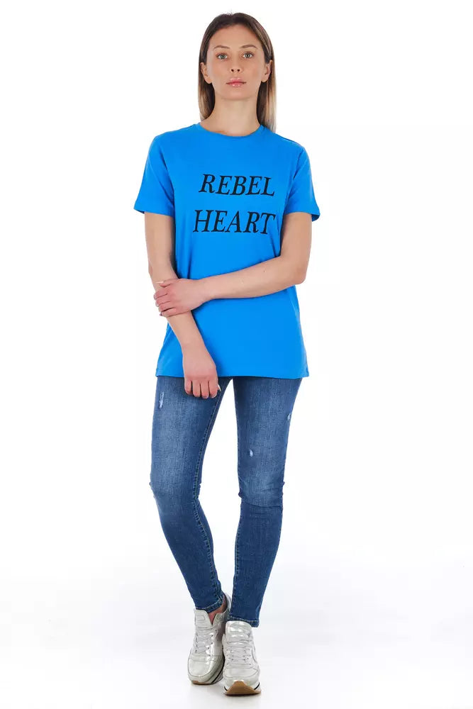 Light Blue Cotton Women Top