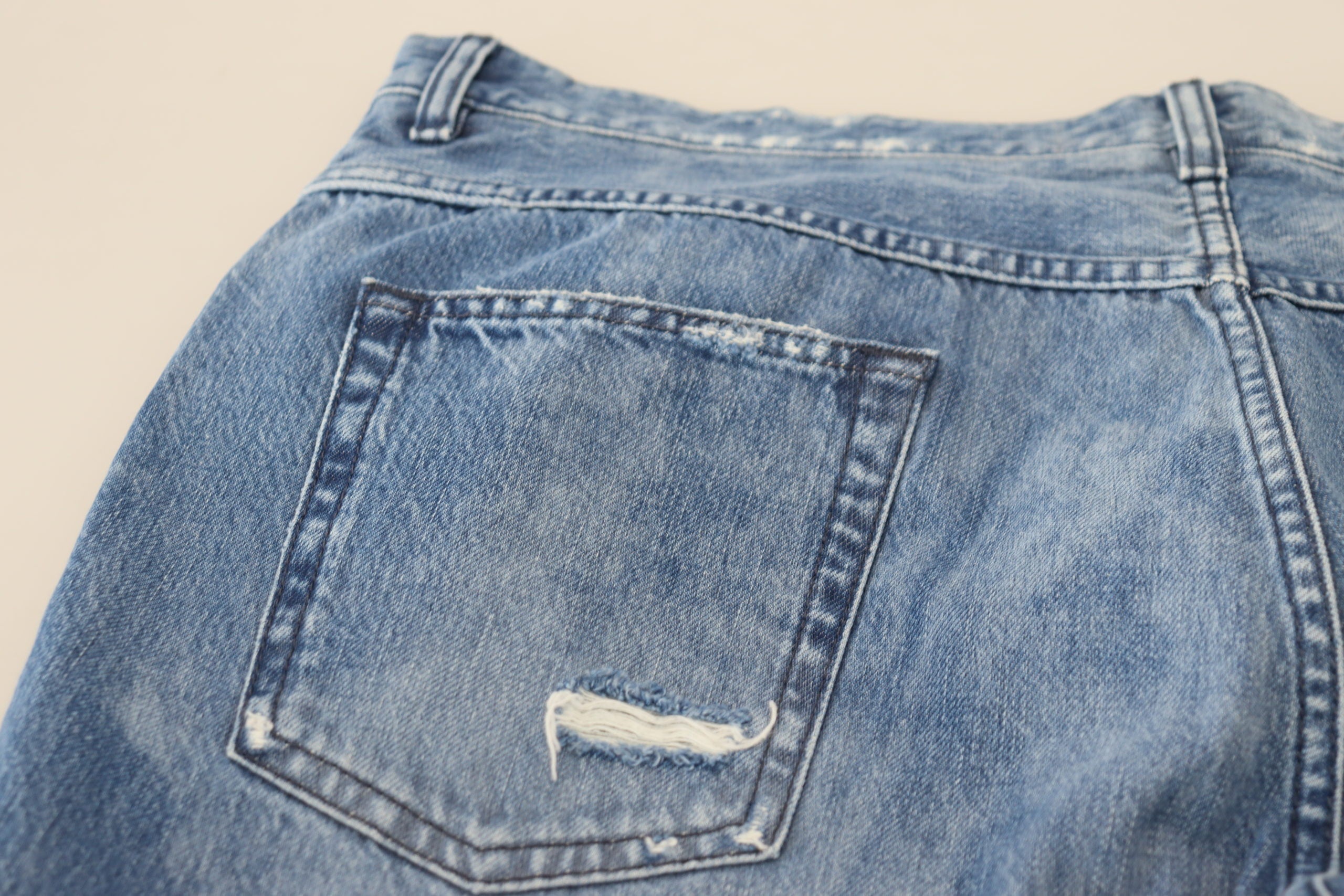 Blue Washed Cotton Casual Denim Jeans