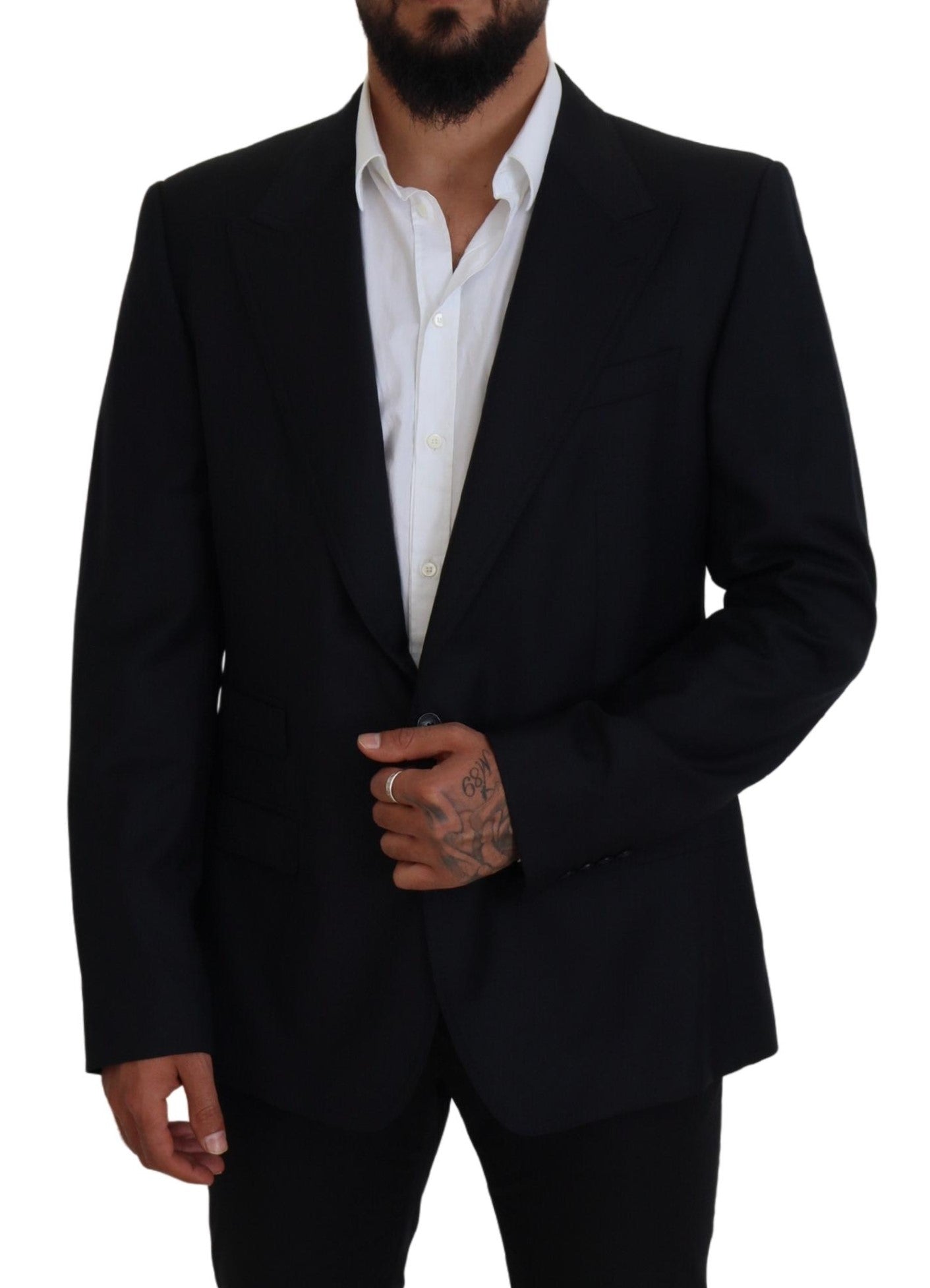 Dark Blue Wool Formal Sicilia Blazer