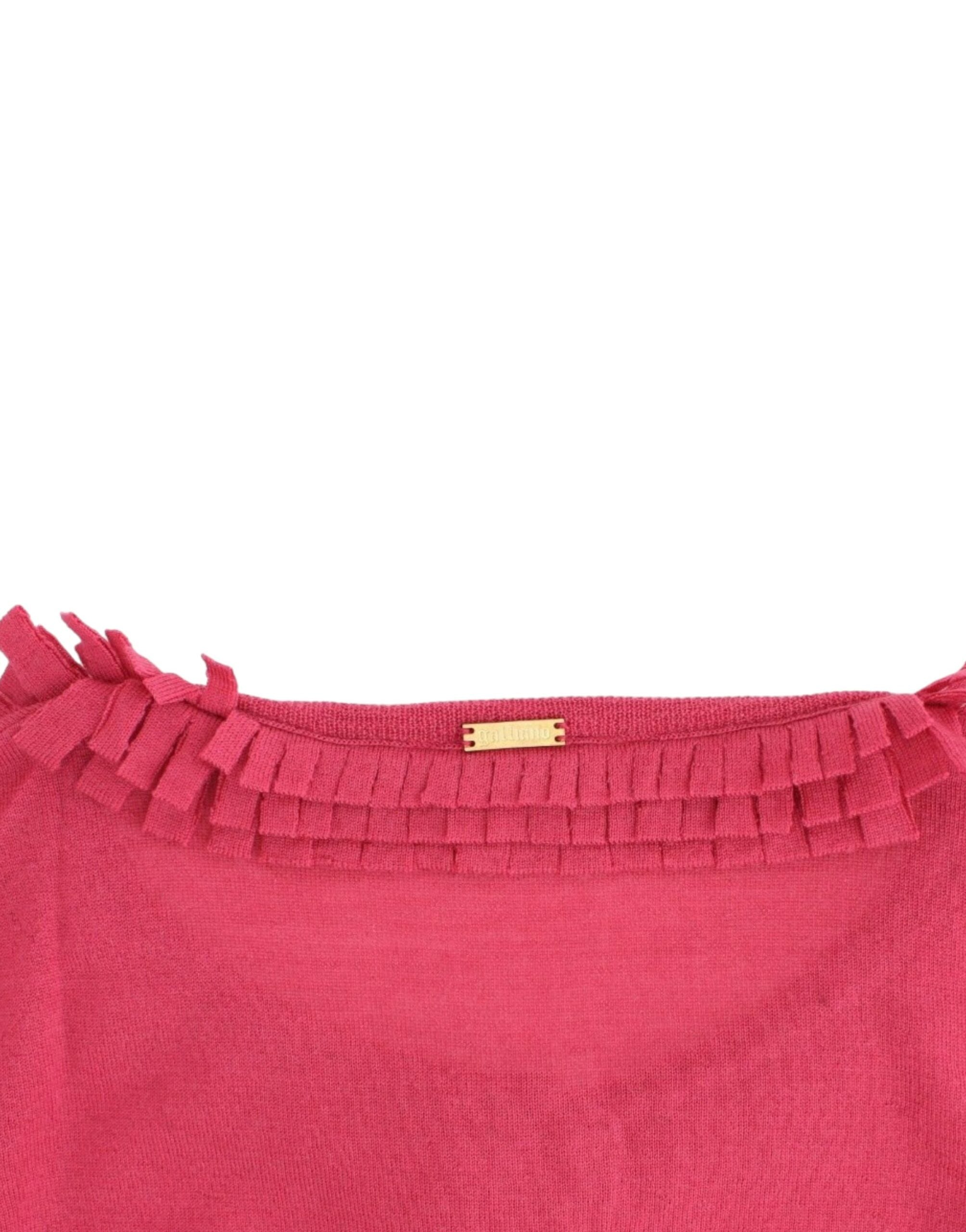 Pink wool cardigan