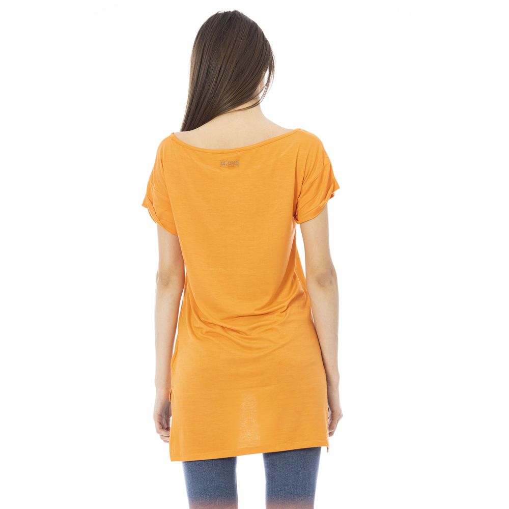 Orange Cotton Women Top