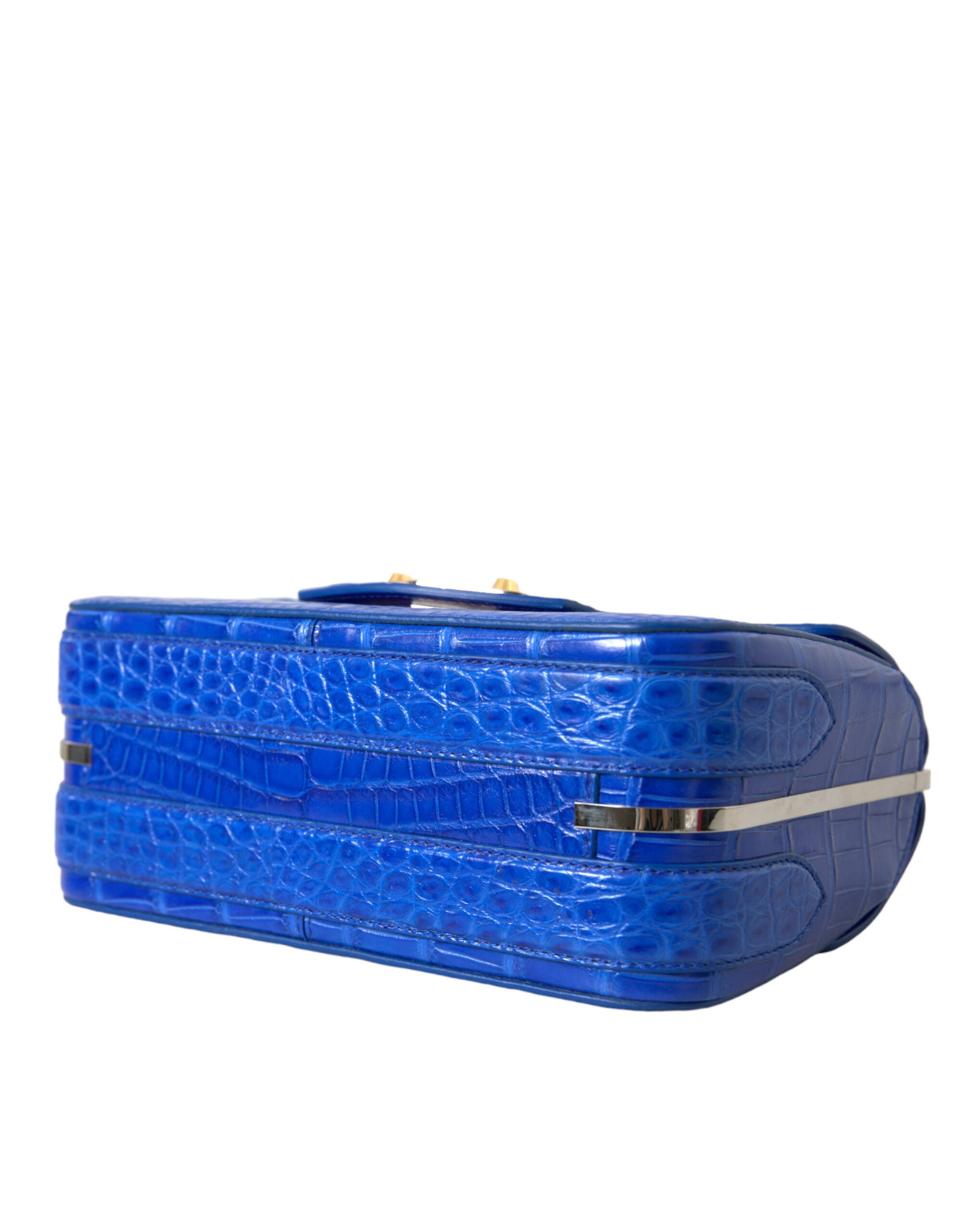 Blue Exotic Leather Neo Classic Purse Shoulder Handbag Bag