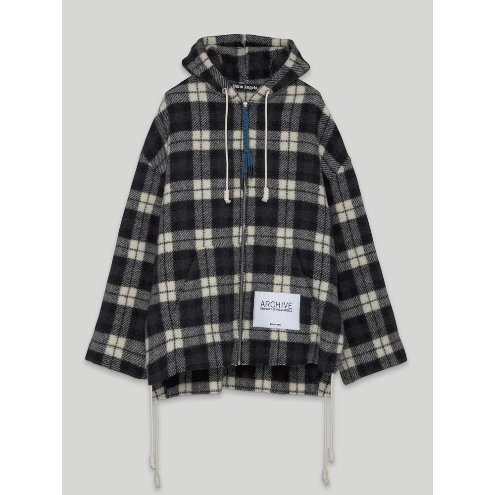 Black Cashmere Men Sweater Jacket