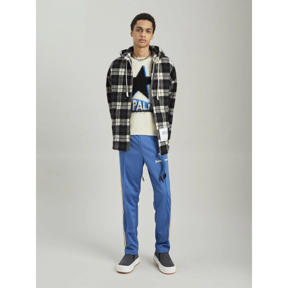 Black Cashmere Men Sweater Jacket