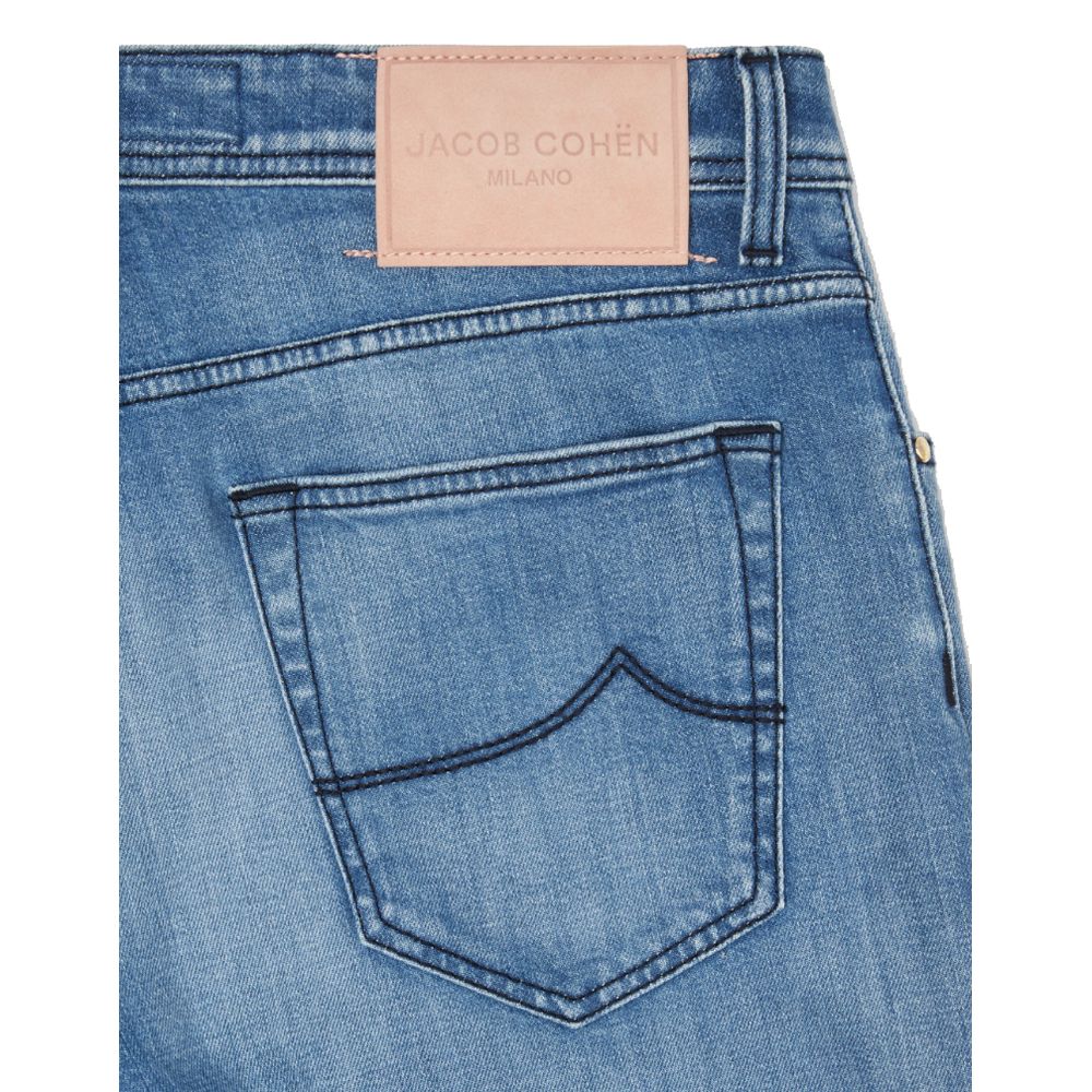 Light Blue Cotton Men Jeans