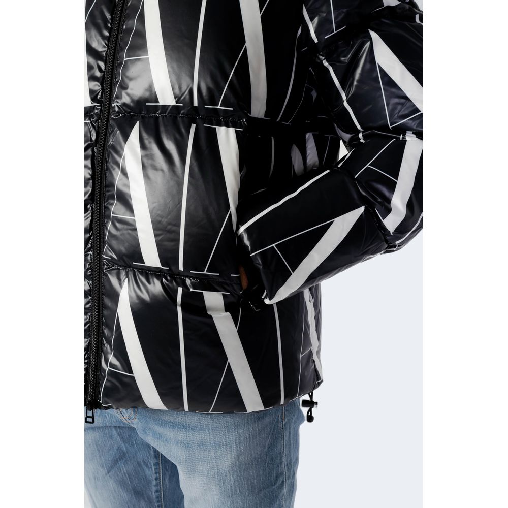 Black Polyester Jackets & Coat