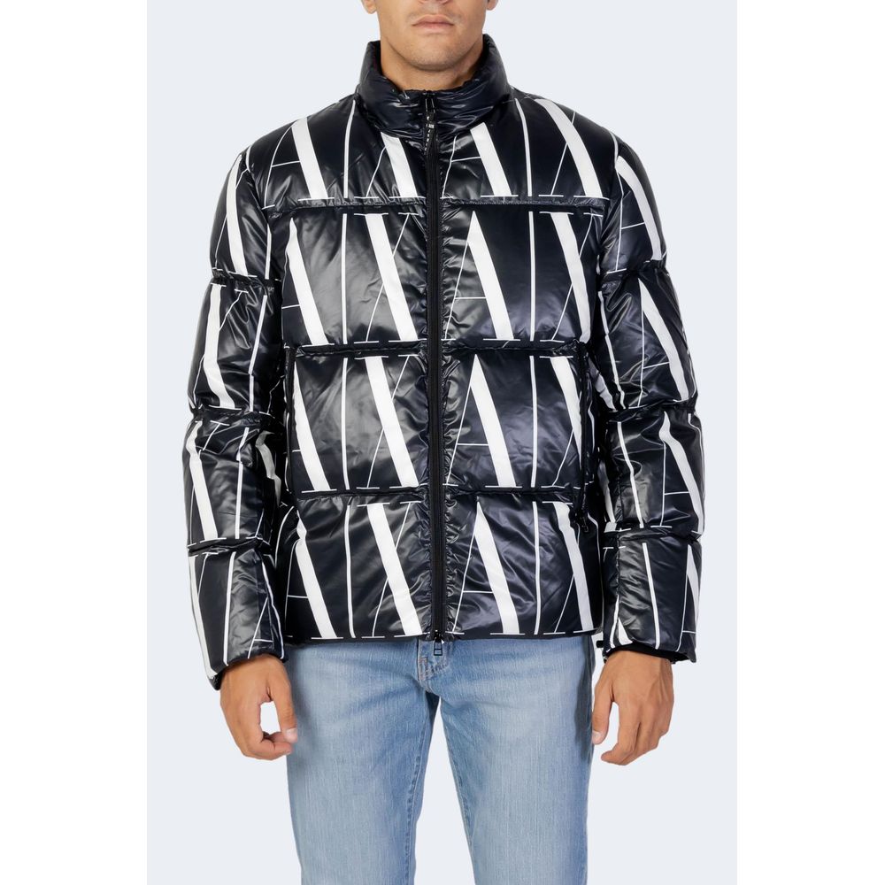 Black Polyester Jackets & Coat