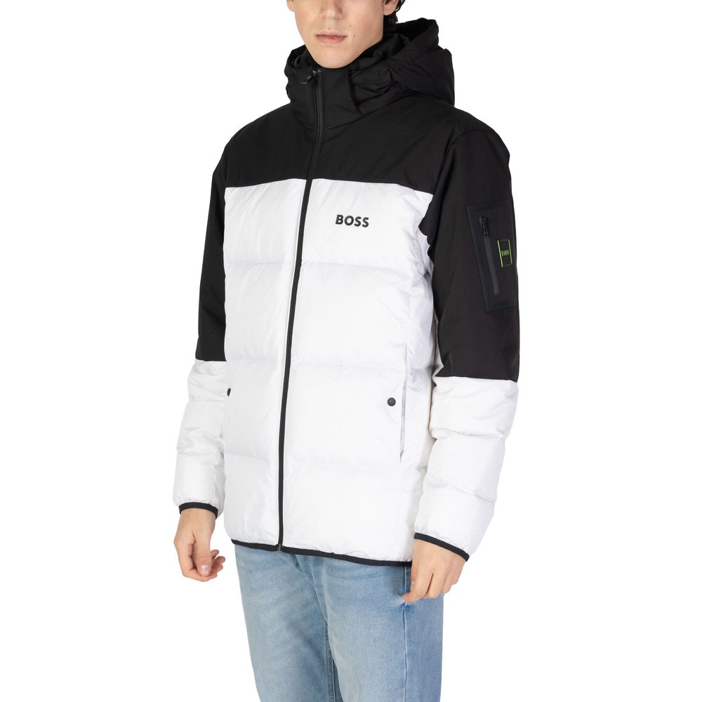 White Recycled Polyester Jackets & Coat