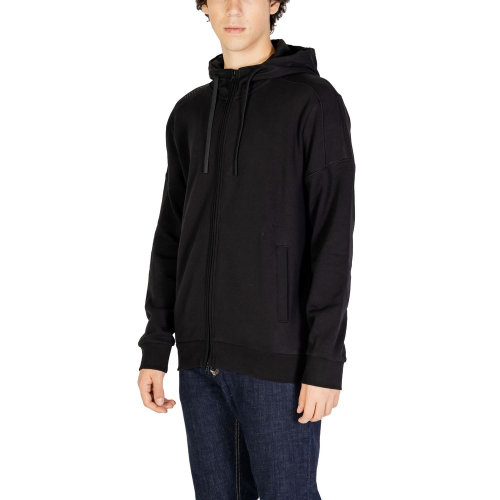 Black Cotton Hoody