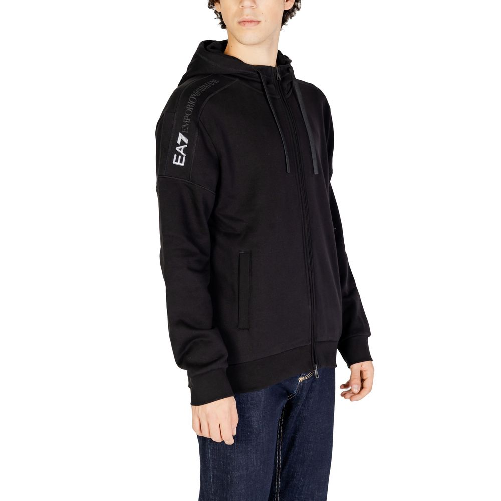 Black Cotton Hoody