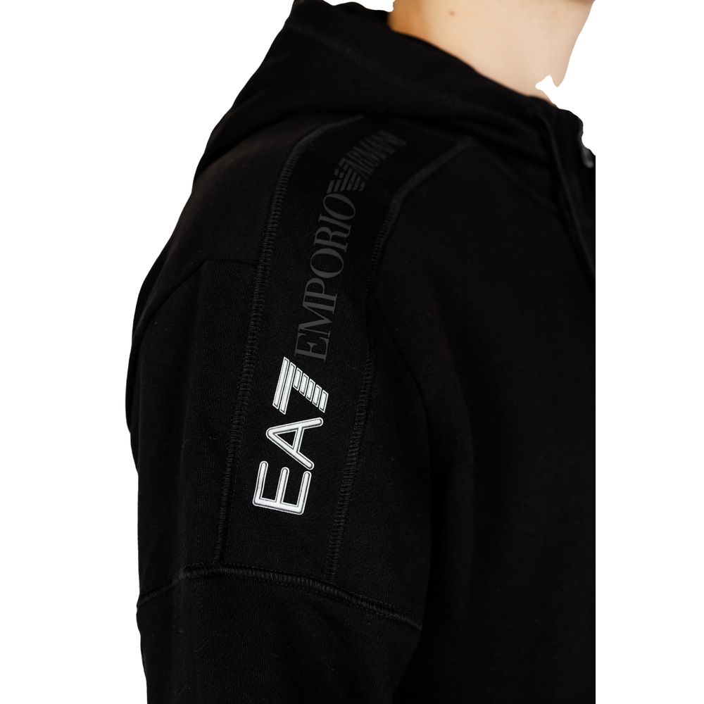 Black Cotton Hoody