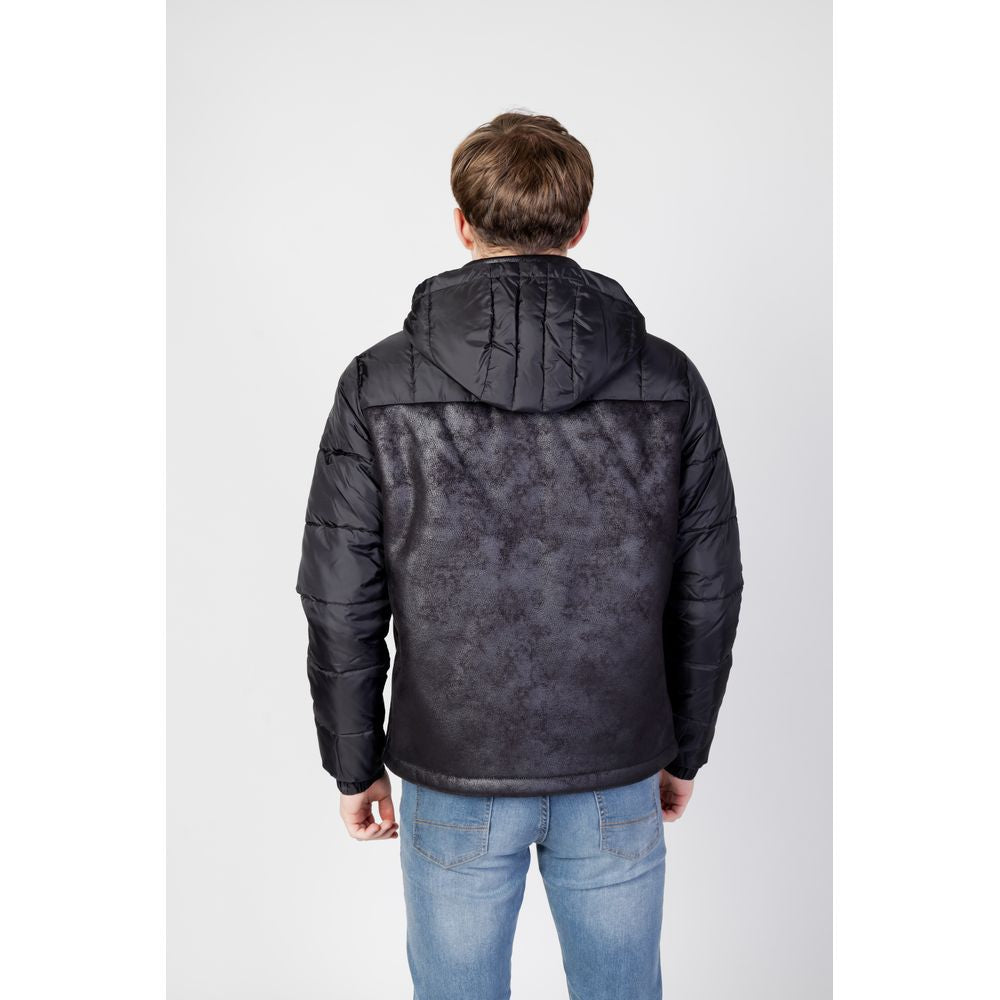 Black Polyester Jackets & Coat
