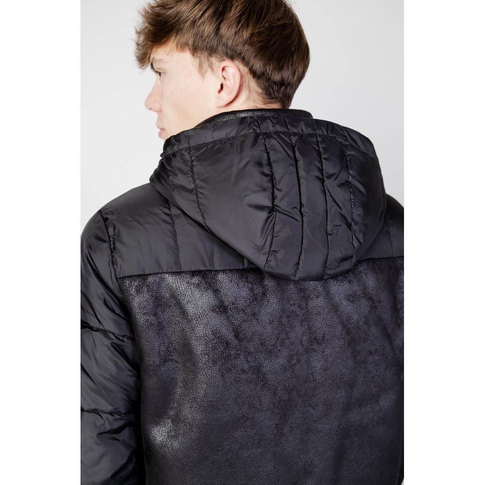 Black Polyester Jackets & Coat