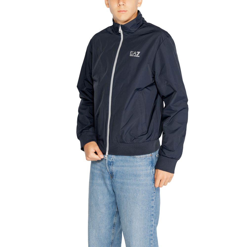 Blue Polyamide Jackets & Coat