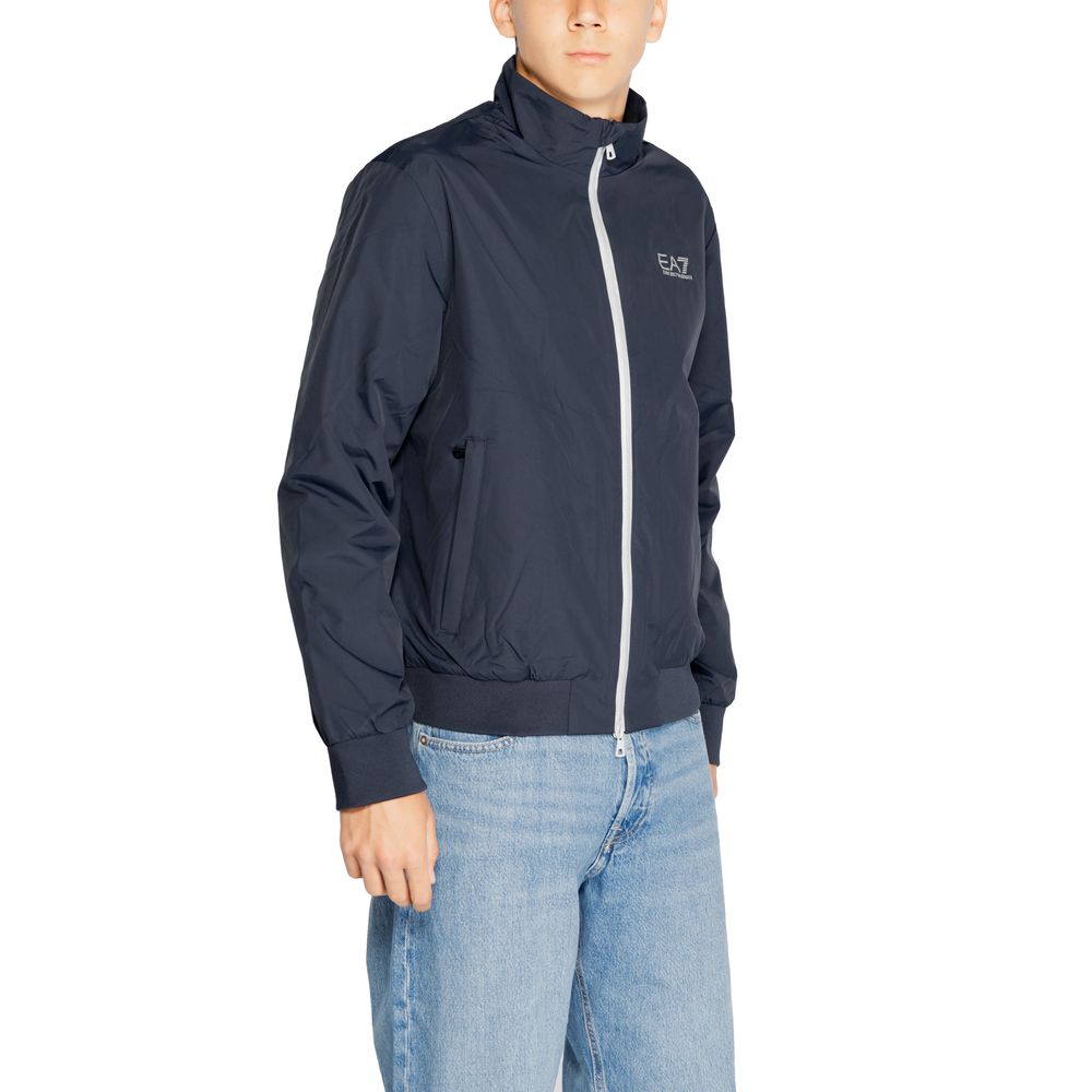 Blue Polyamide Jackets & Coat