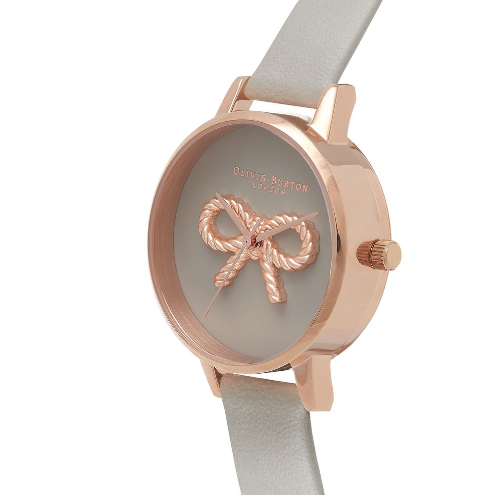 Gray Artificial Leather Watch