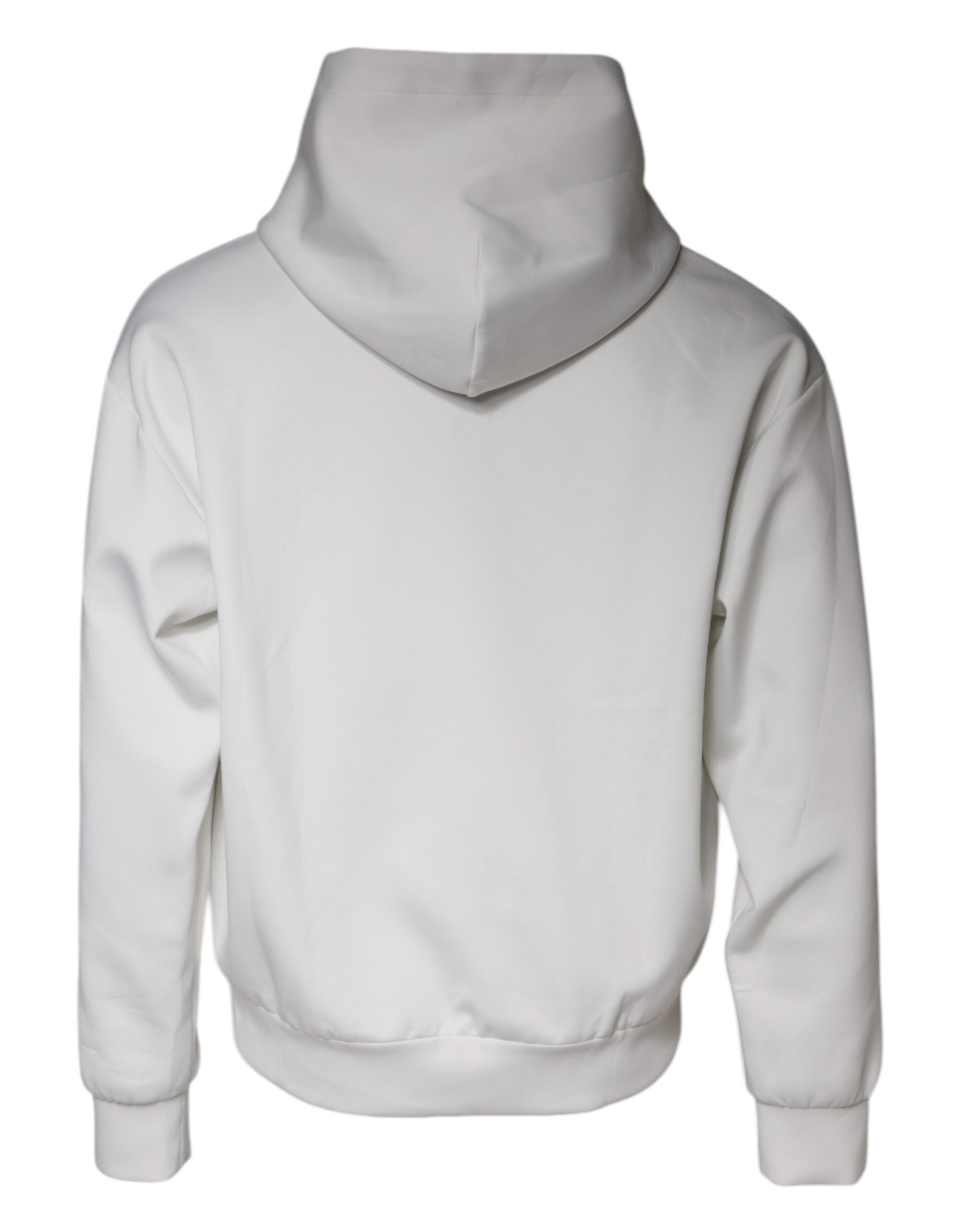 White D&G Logo Hooded Men Sweatshirt Sweater