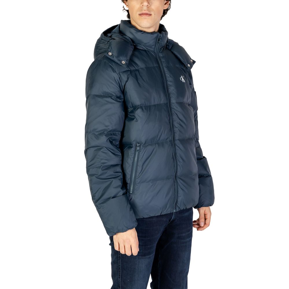 Blue Polyamide Jackets & Coat