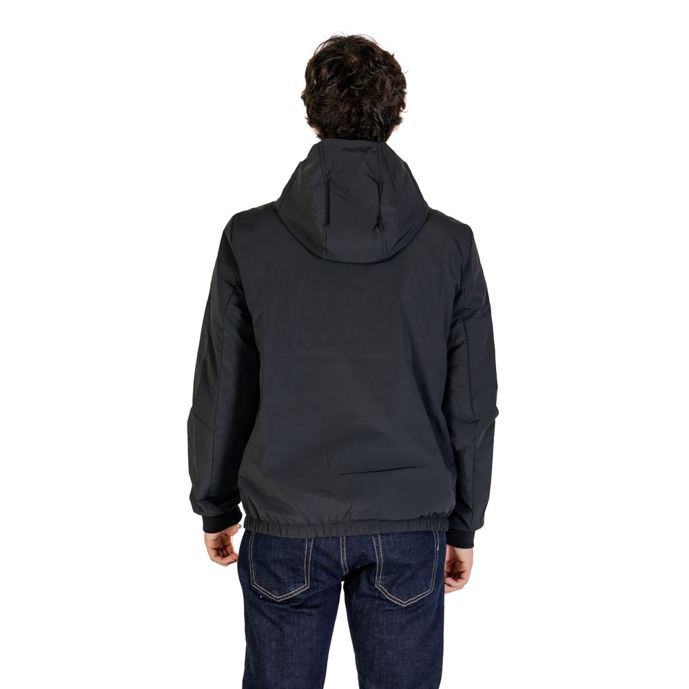 Black Recycled Polyester Jackets & Coat