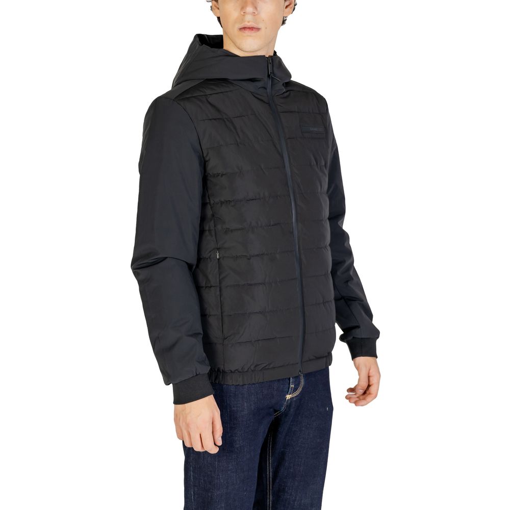 Black Recycled Polyester Jackets & Coat