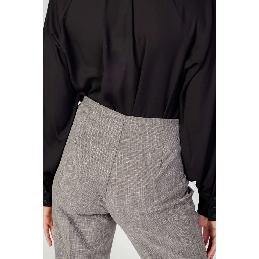 Gray Polyester Pant