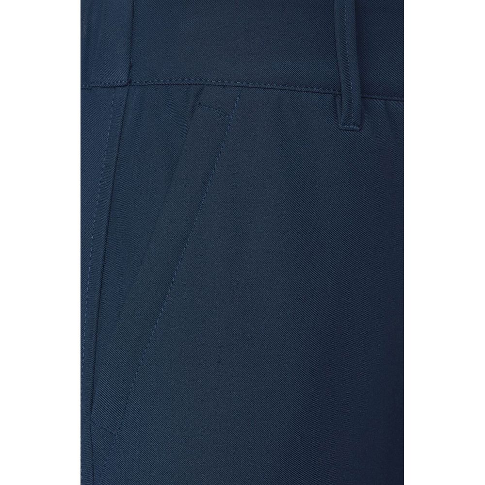 Blue Polyester Pant