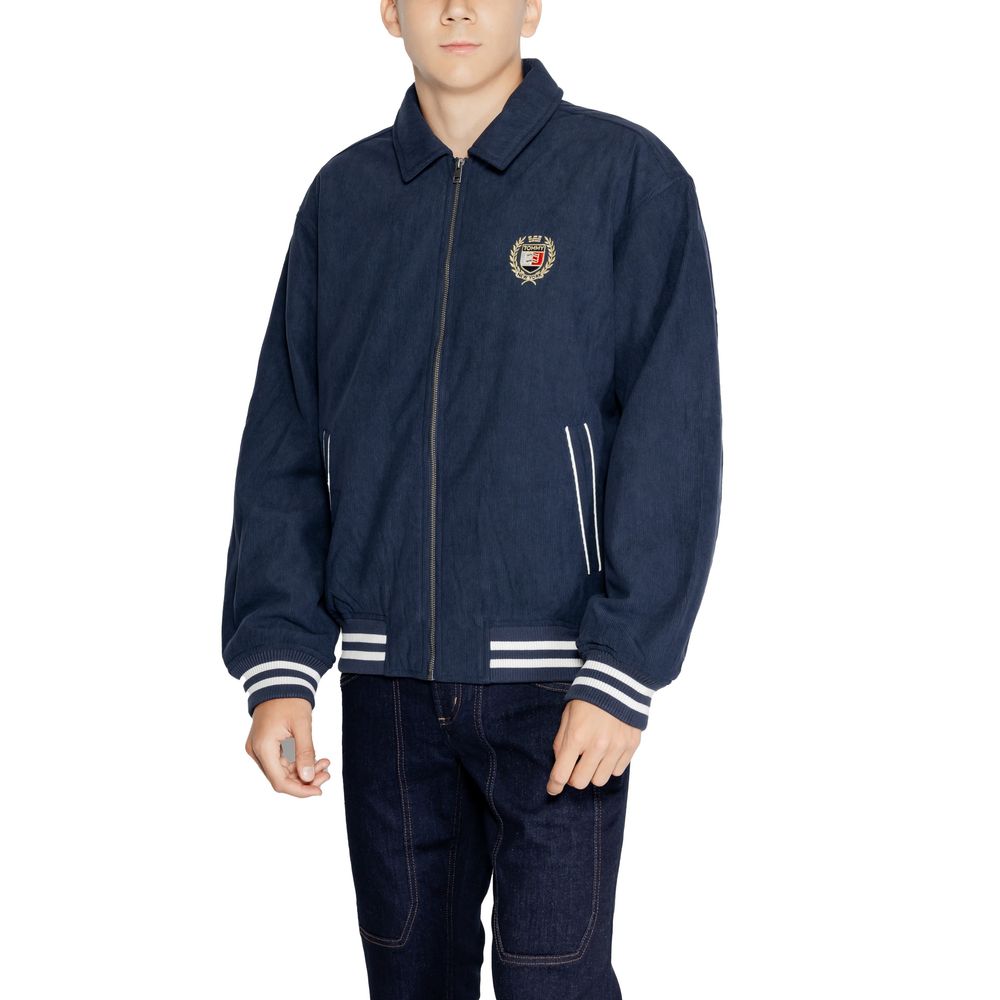 Blue Recycled Polyester Jackets & Coat