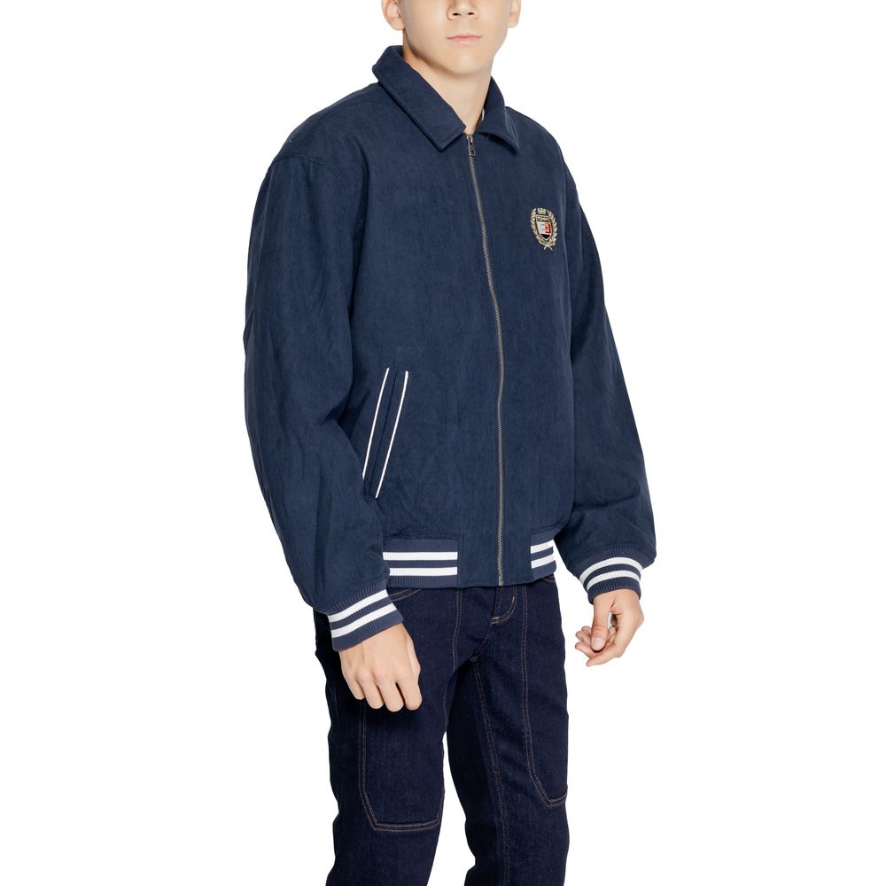 Blue Recycled Polyester Jackets & Coat