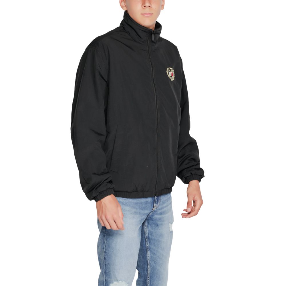 Black Recycled Polyester Jackets & Coat