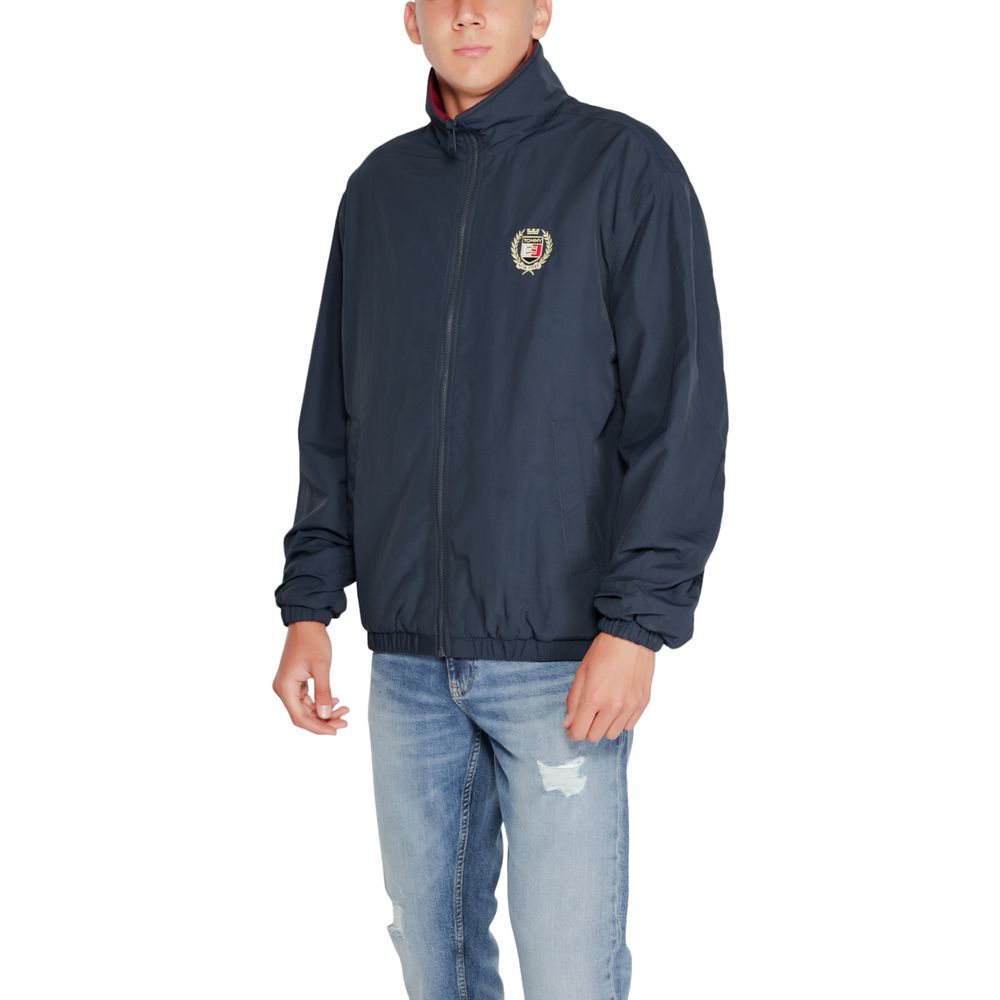 Blue Recycled Polyester Jackets & Coat