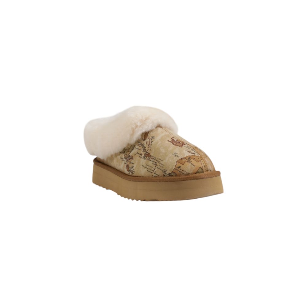 Beige Fabric Ankle