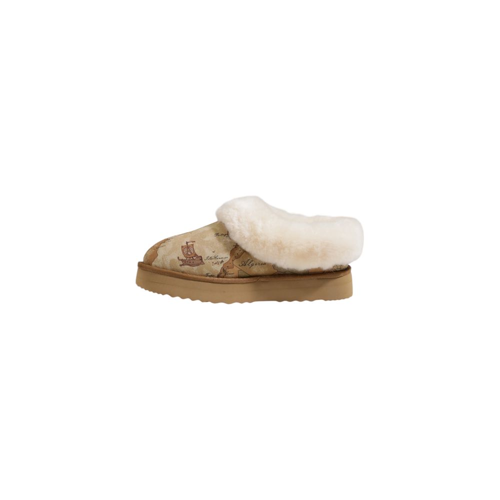 Beige Fabric Ankle