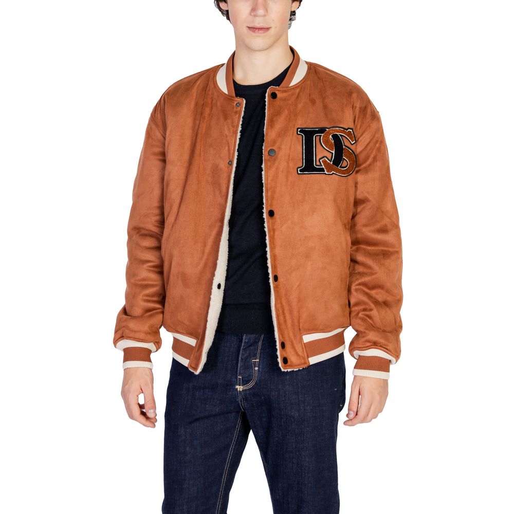 Brown Polyester Jackets & Coat