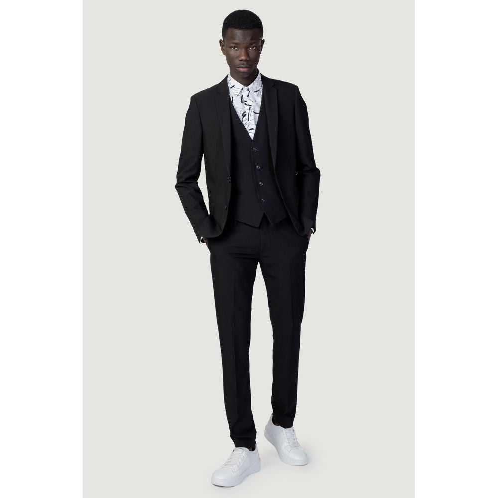 Black Polyester Blazer