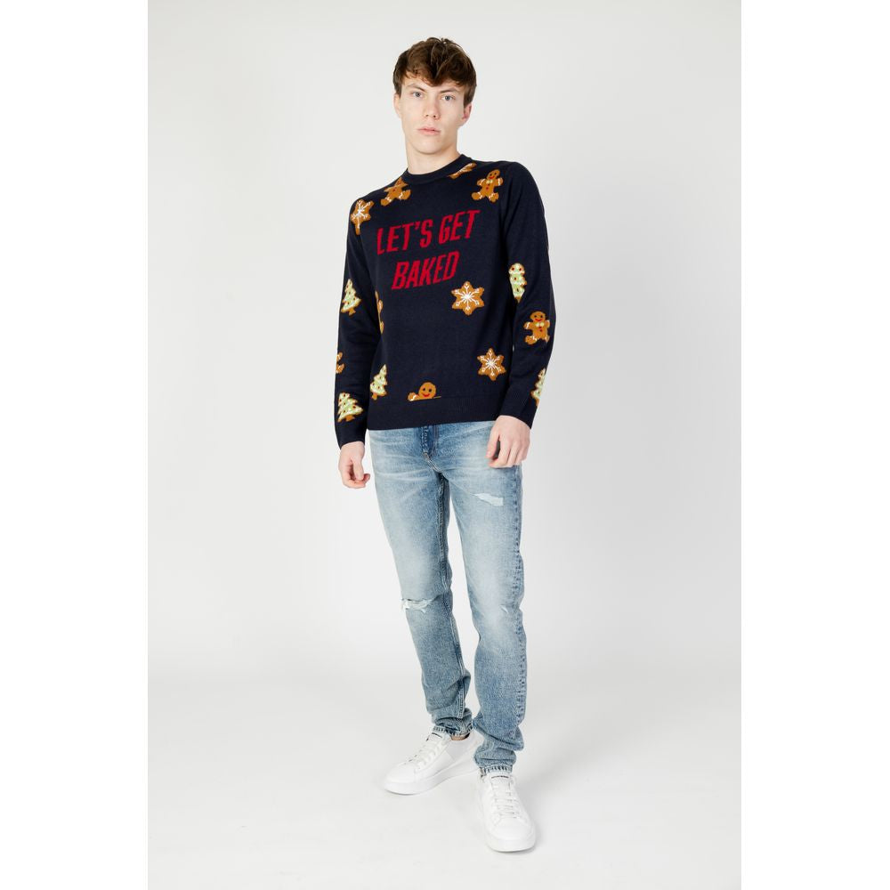 Blue Marabou Sweater