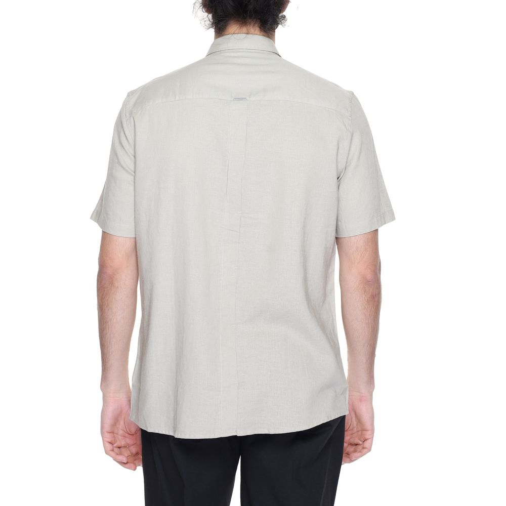 Beige Linen Shortsleeve