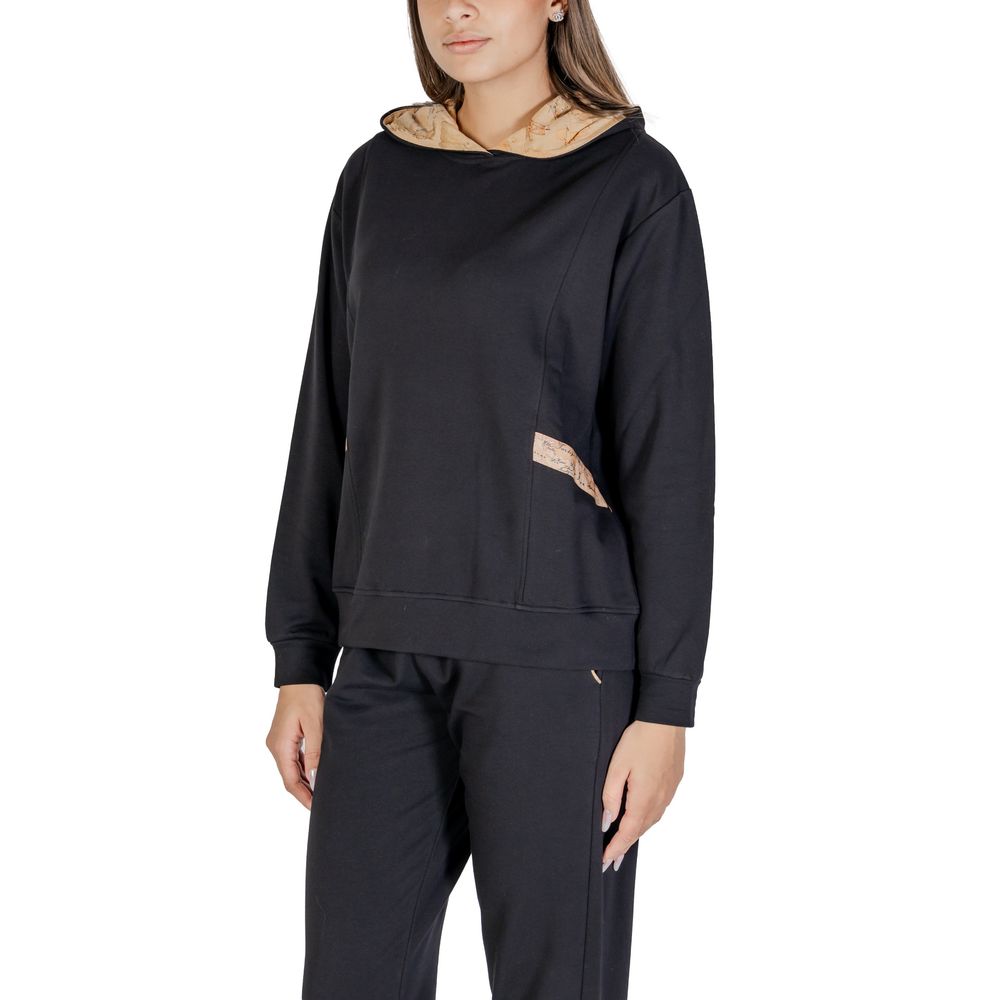 Black Cotton Hoody