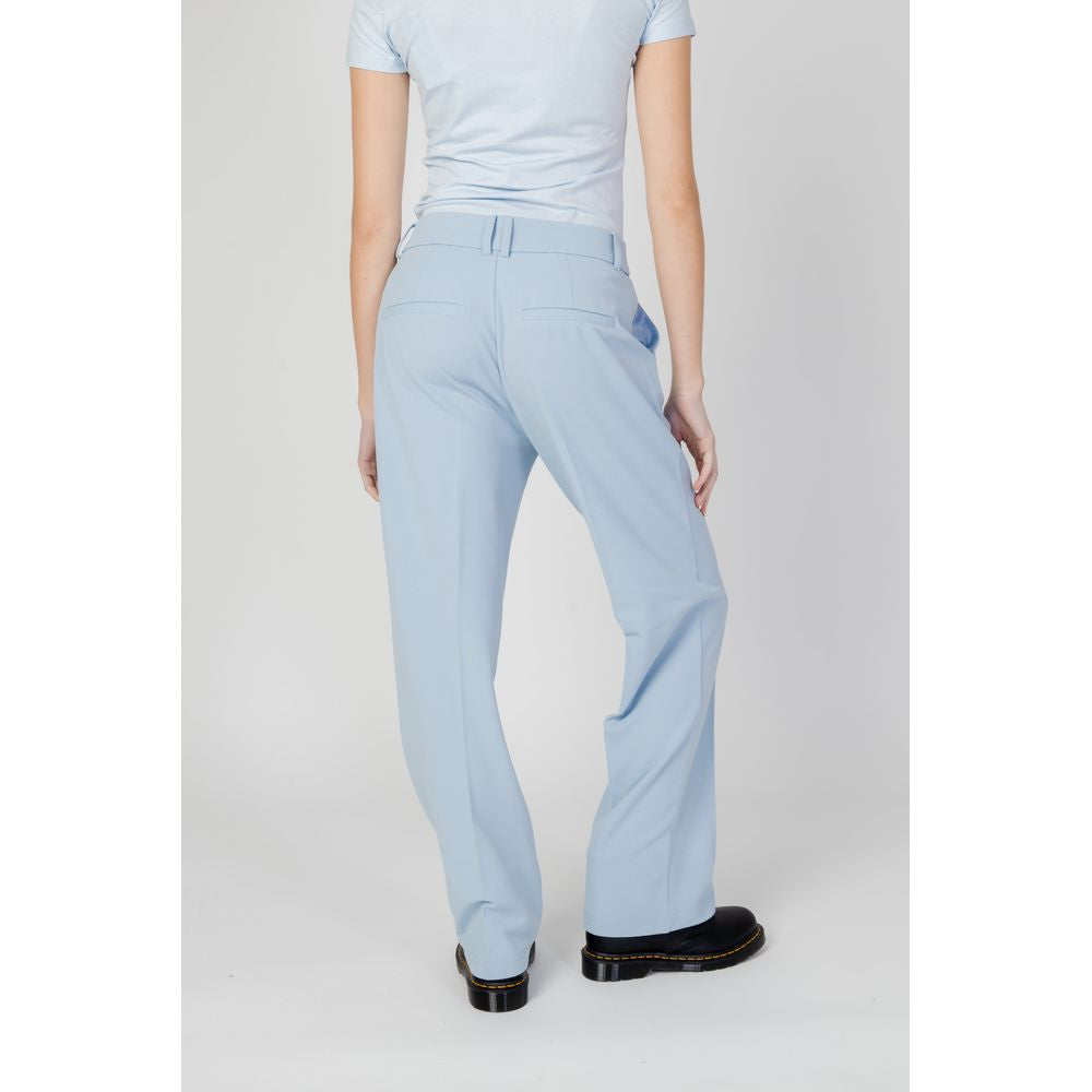 Blue Polyester Pant