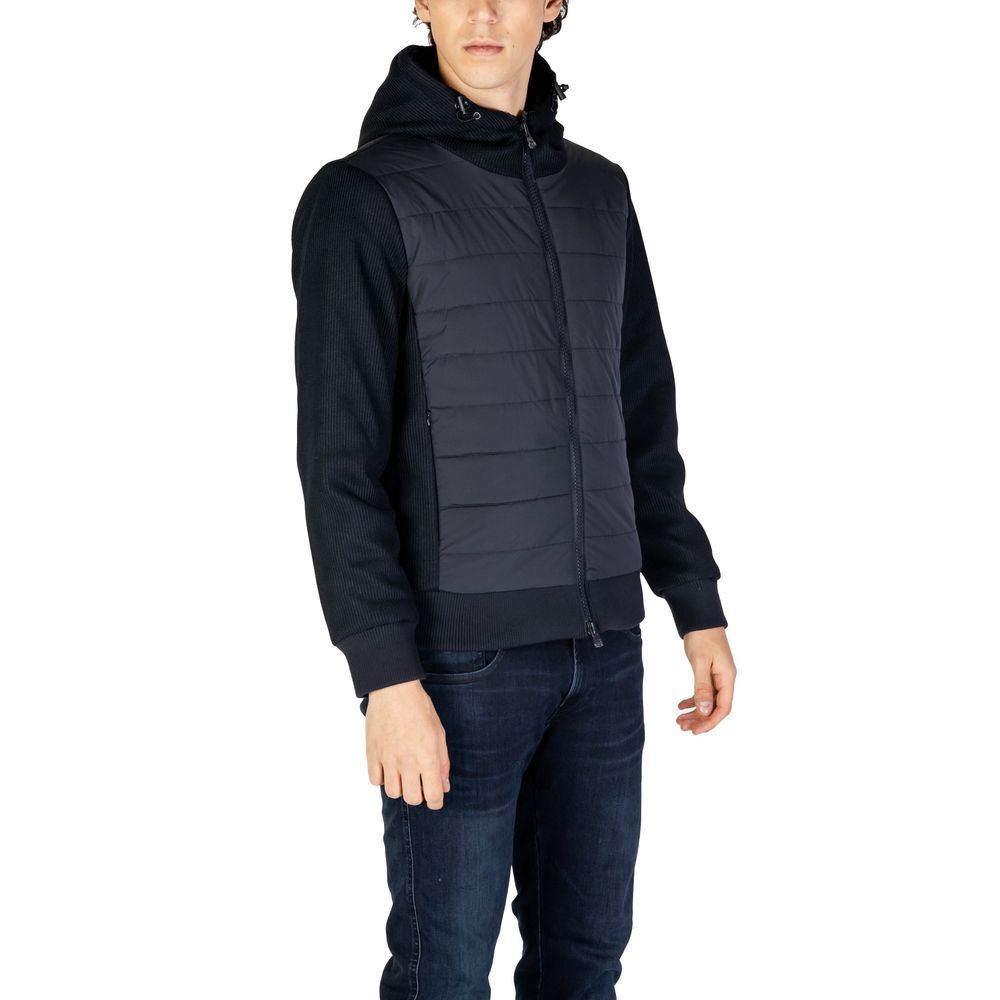 Blue Polyester Jackets & Coat