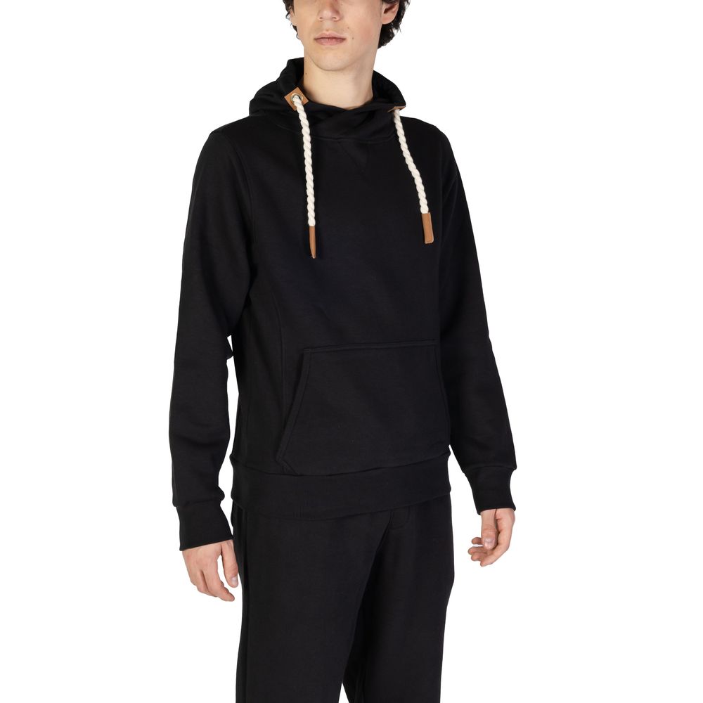 Black Cotton Hoody