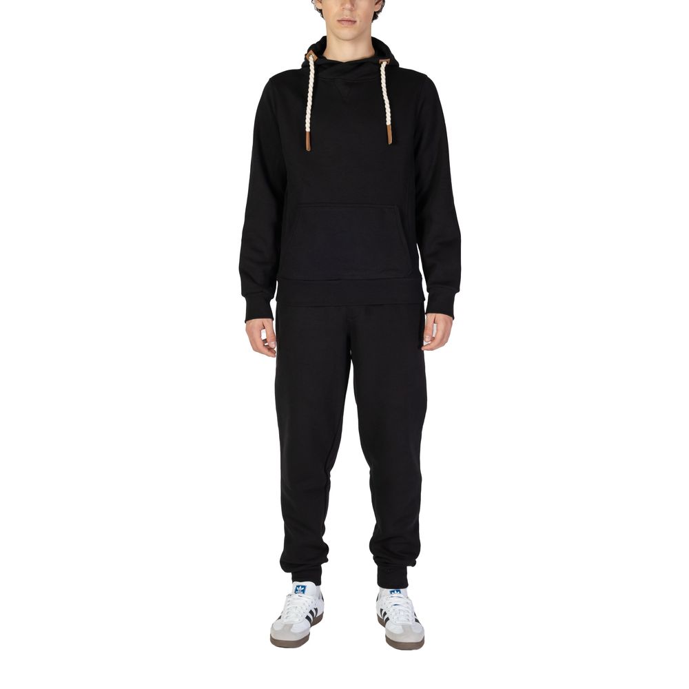 Black Cotton Hoody