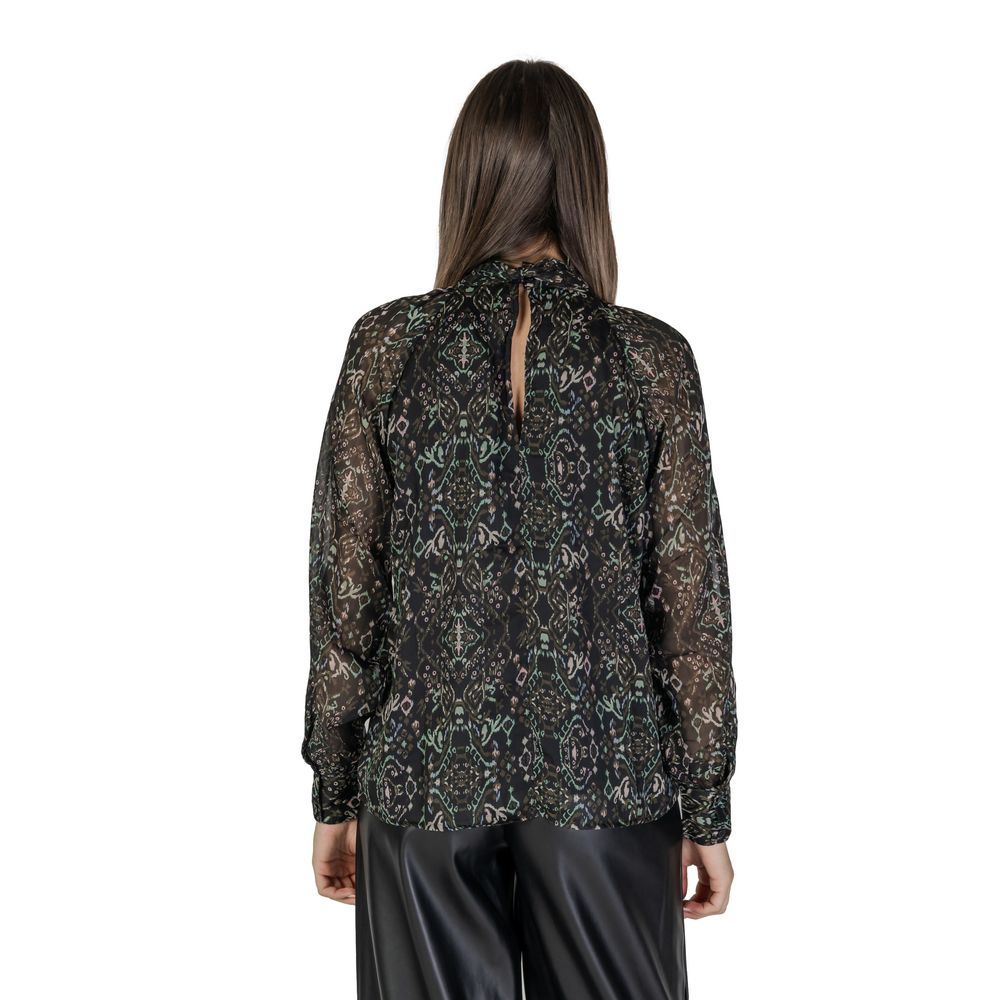 Black Recycled Polyester Blouse