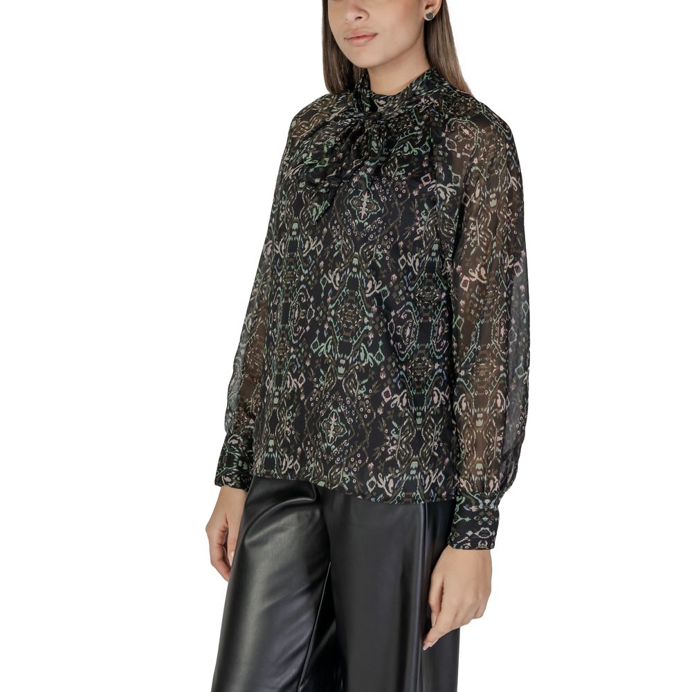 Black Recycled Polyester Blouse