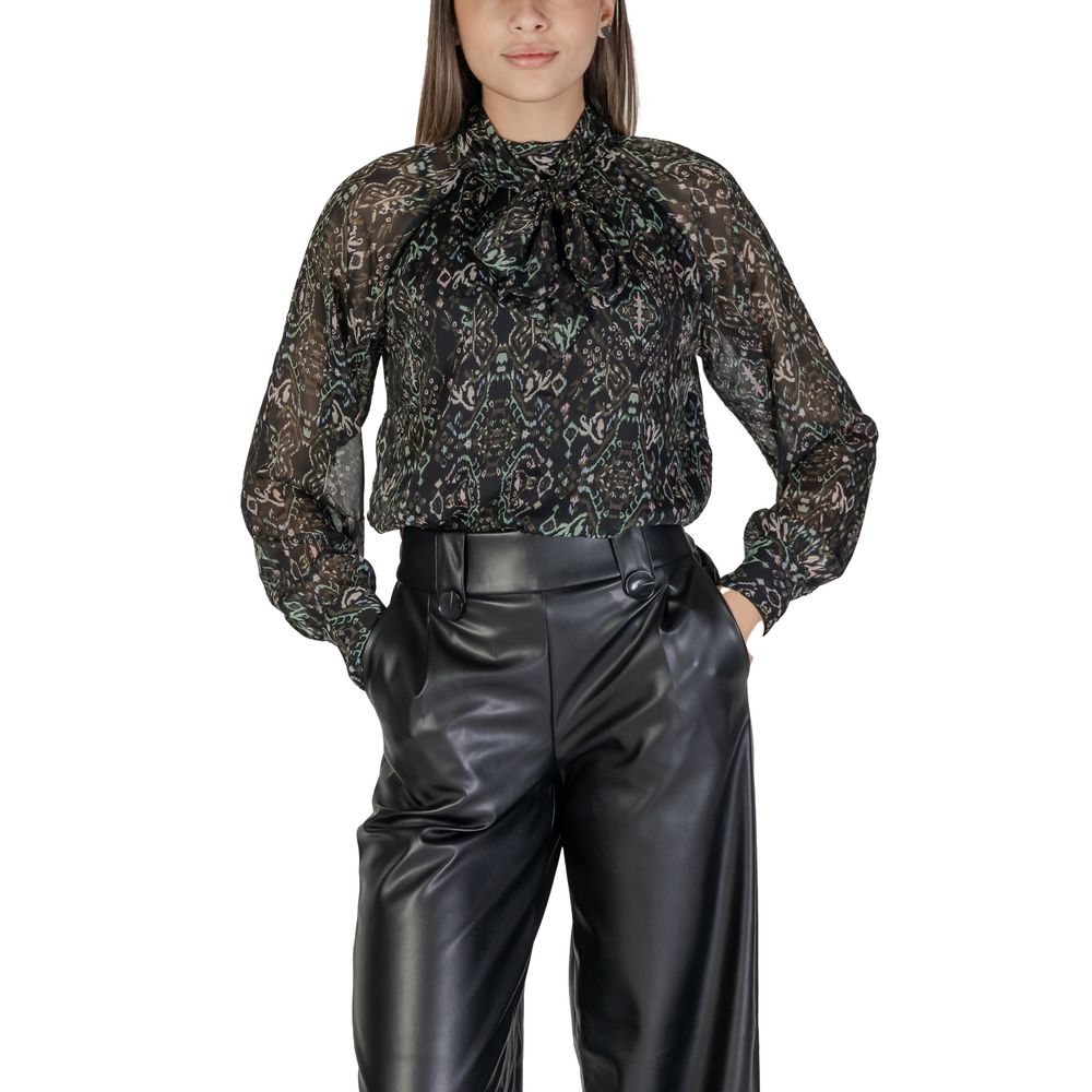 Black Recycled Polyester Blouse