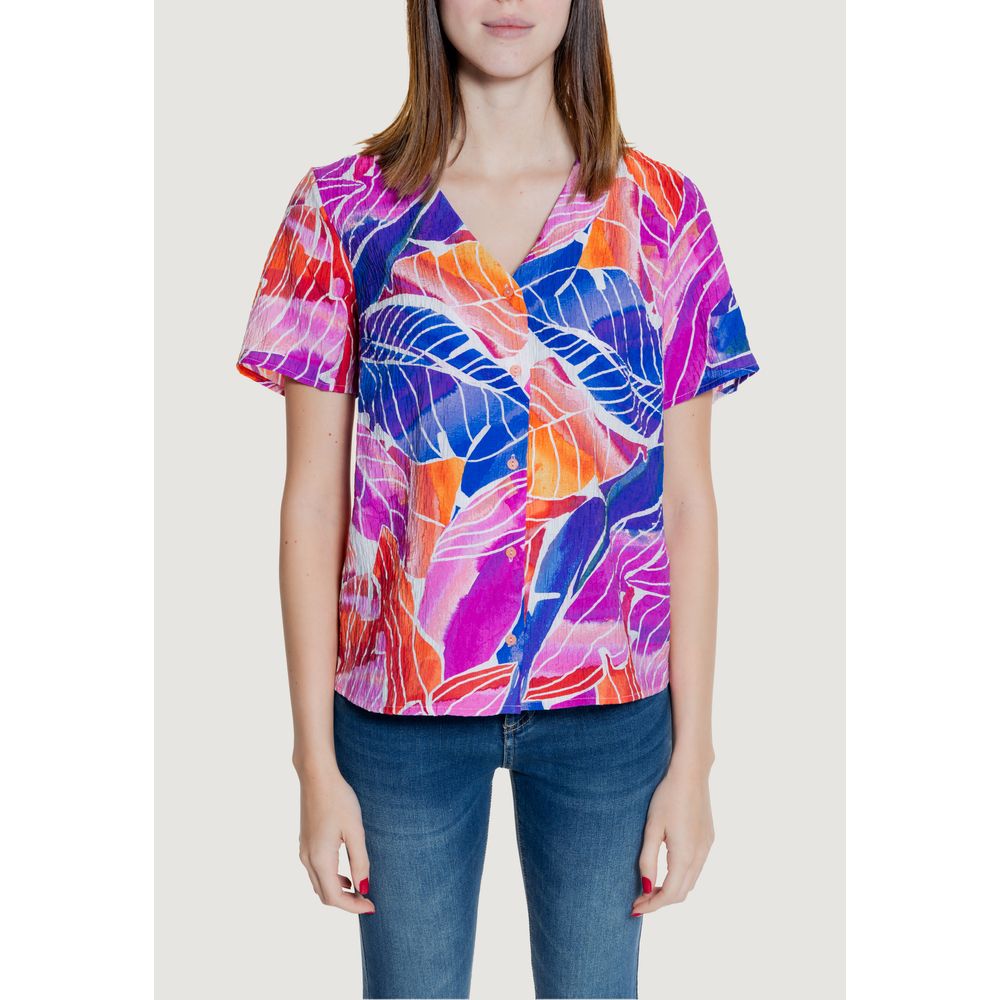 Multicolor Viscose Blouse